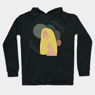 Blonde Girl Geometric Hoodie